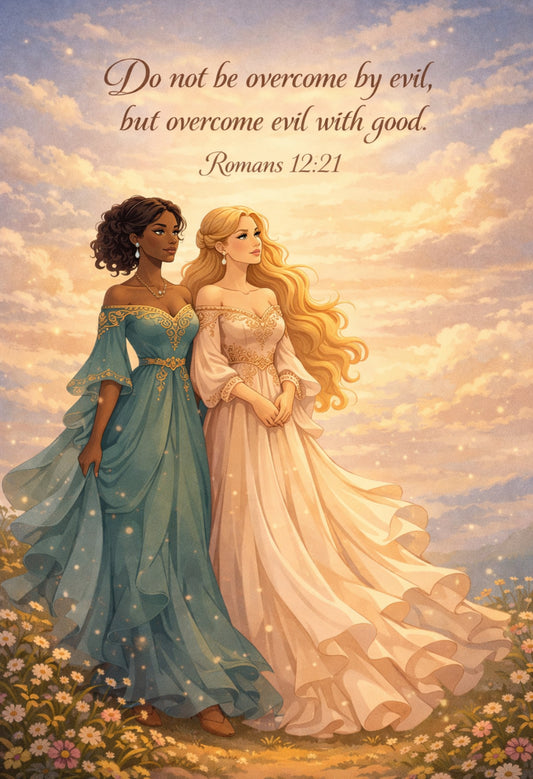 Romans 12:21 with 2 Ladies