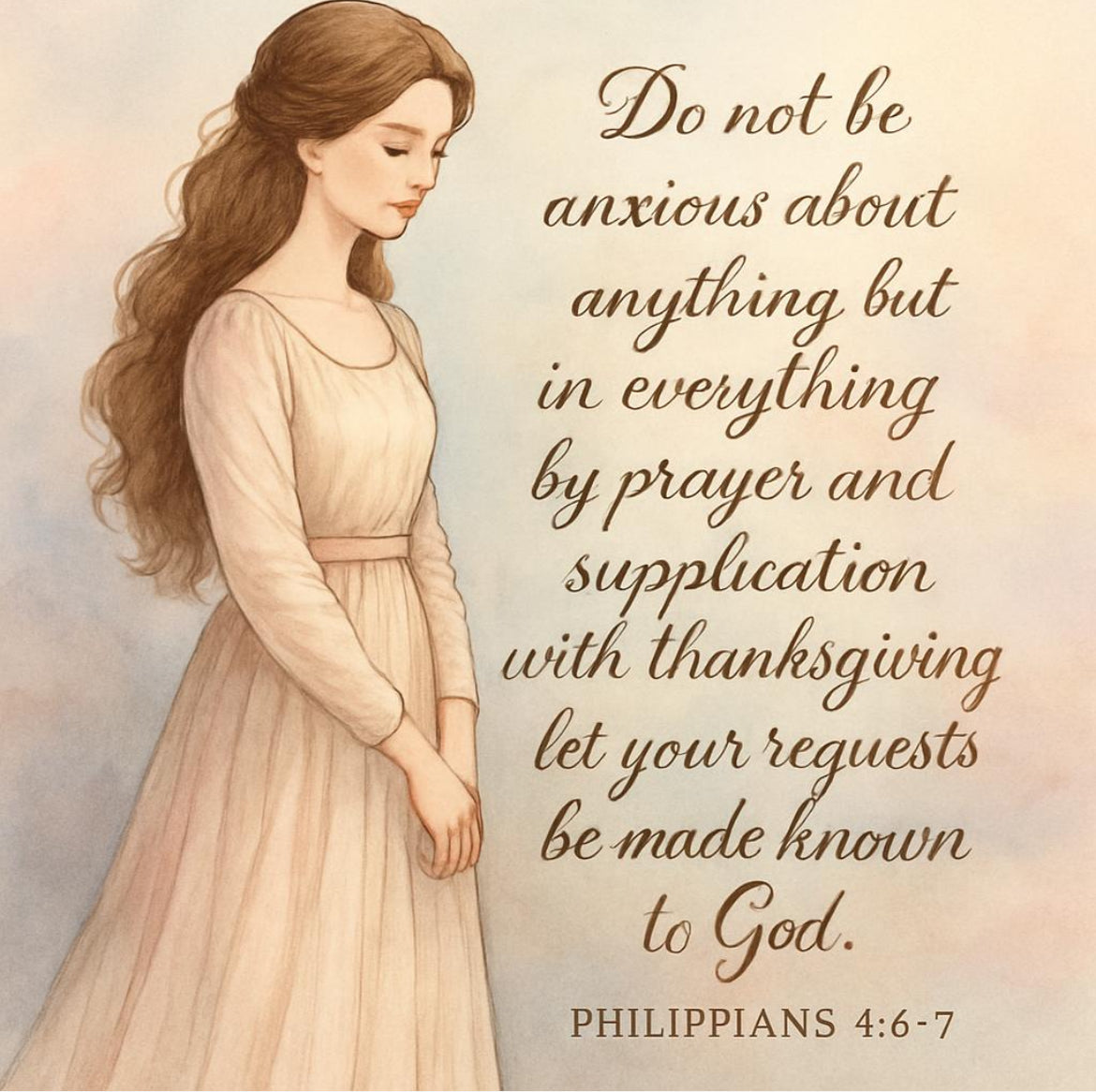 Philippians 4:6-7 and with White Woman